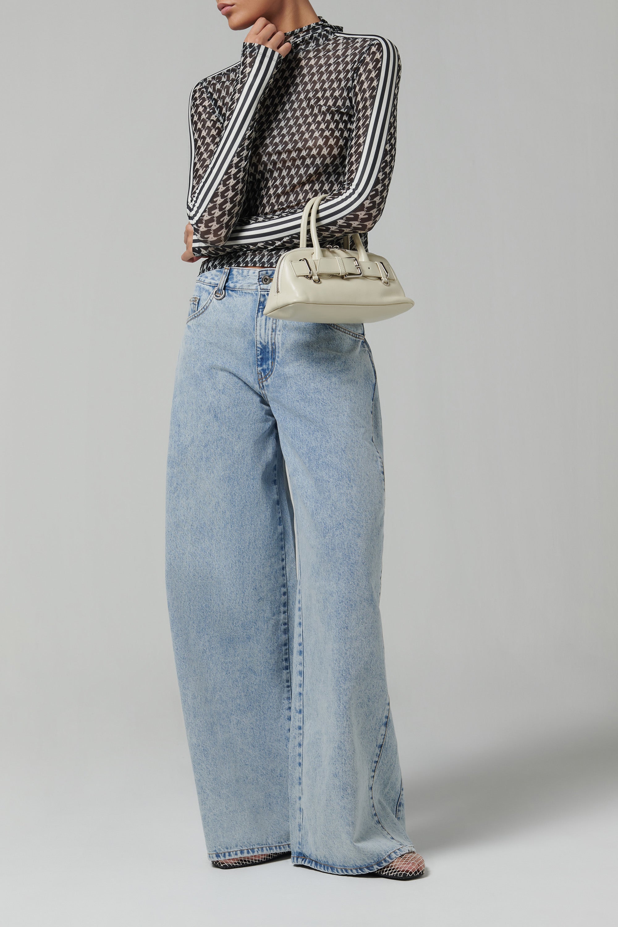 Osoi White Zip Brocle Mini Bag