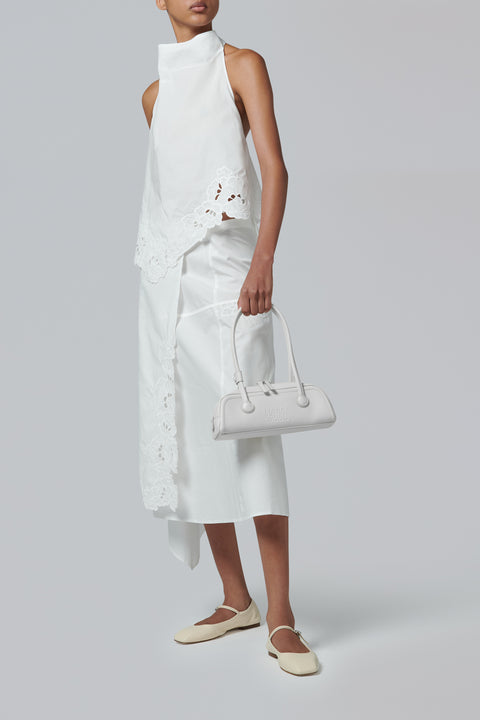 White Soft Boston Ew Mini Bag