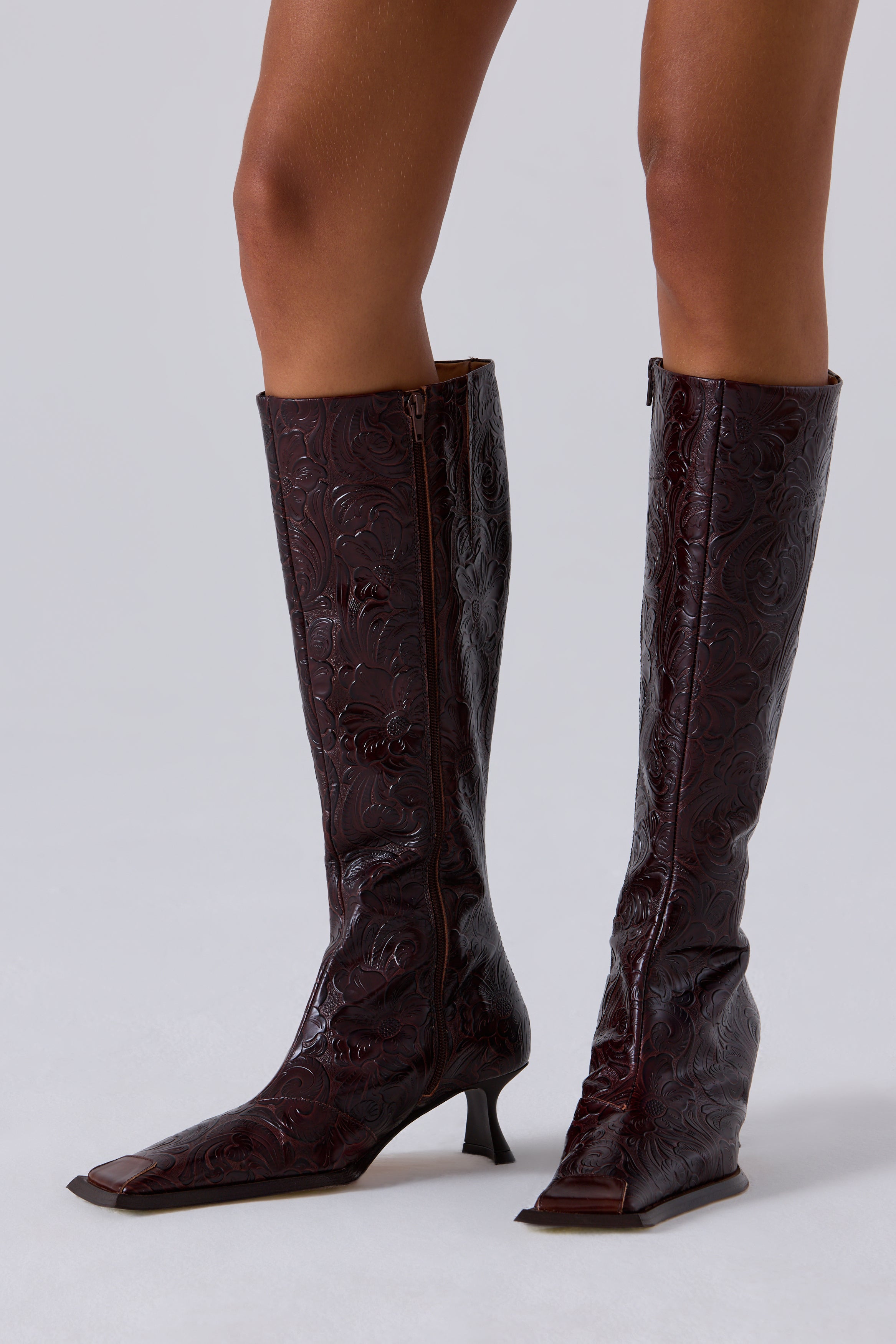 alfreda midi dress MIISTA Brown Alfreda 50 Tall Boots