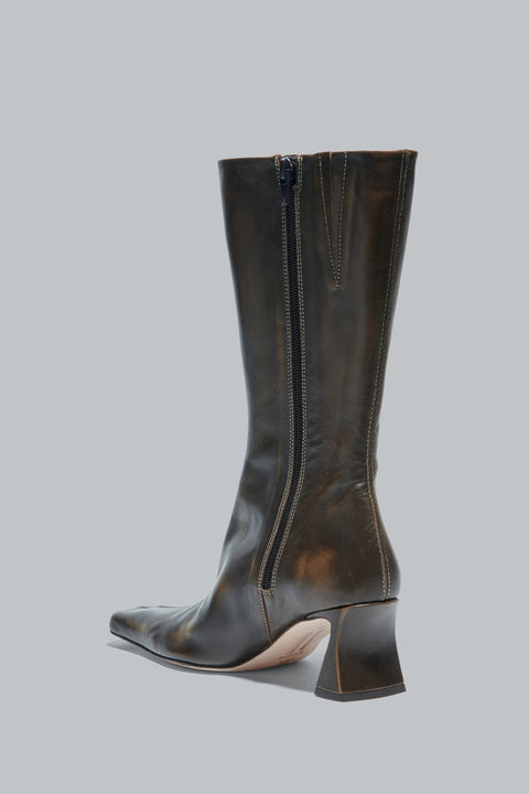 Vintage Brown Araxi 55 Leather Boots