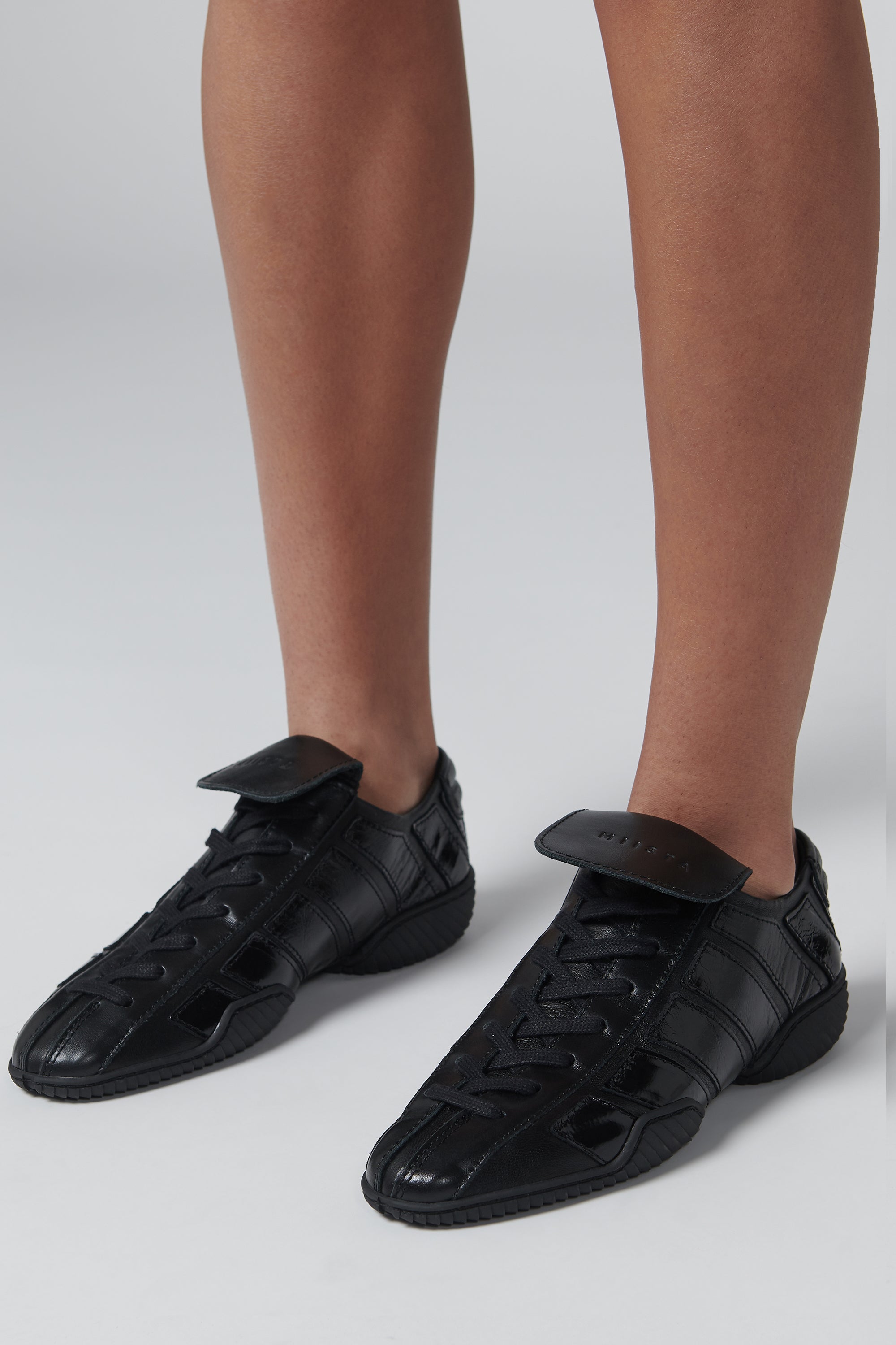 ミータロ！ Nikoletta Sneakers - Khaki Brown Leather | Miista