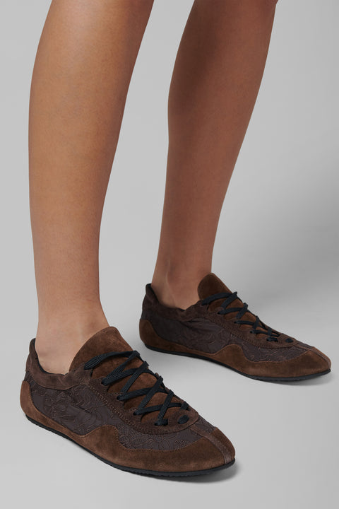 Brown Soft Suede Sneakers