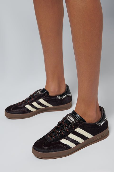 adidas x Wales Bonner Burgundy Gazelle Pony Sneakers