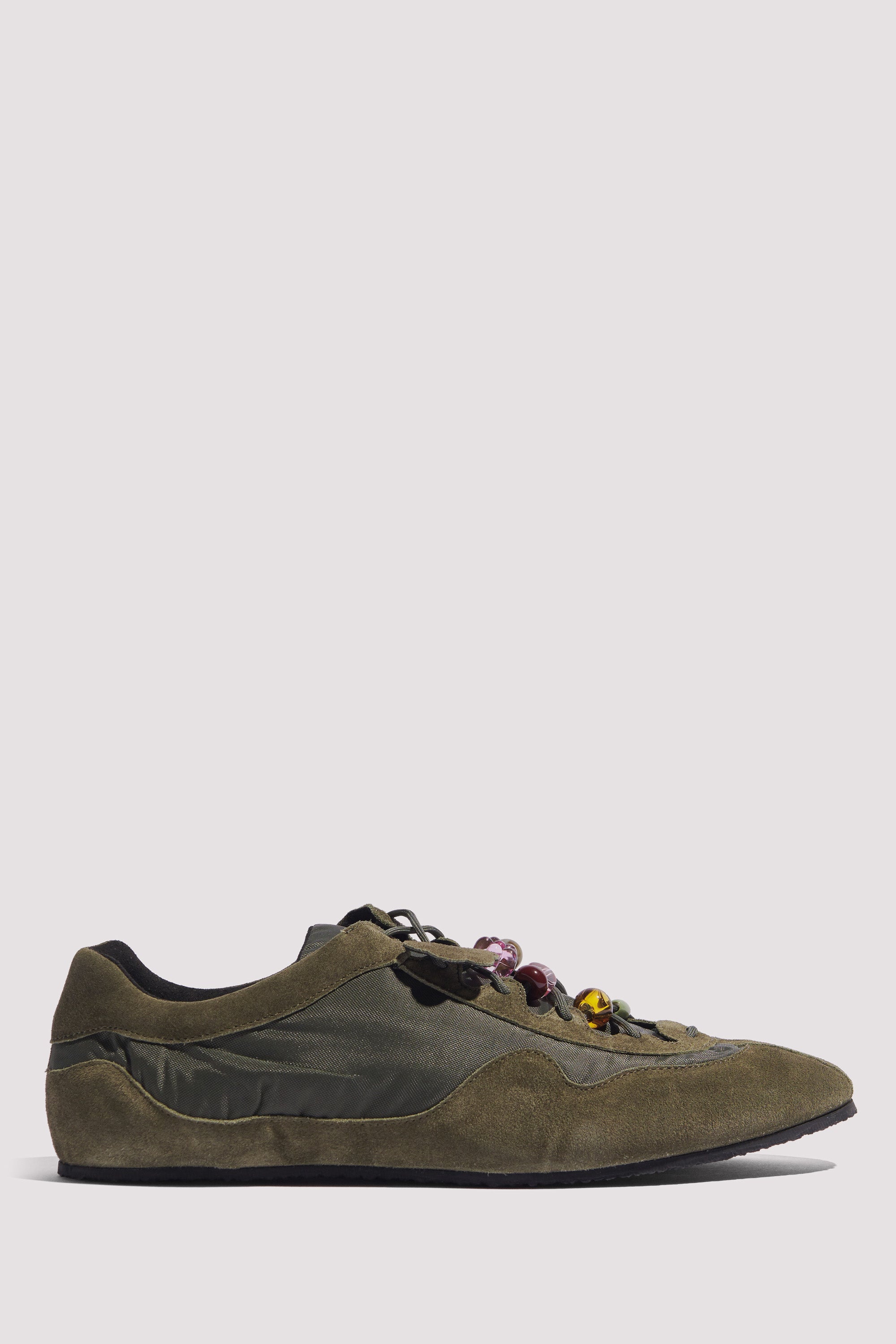 Cecilie Bahnsen Olive Suede Blaise Sneakers