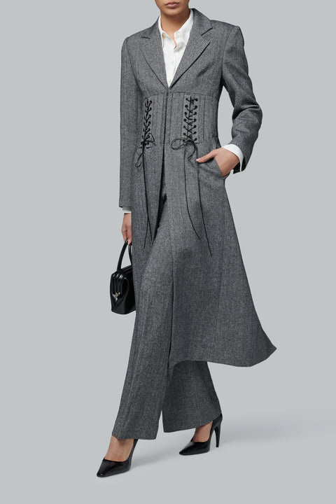Grey Henri Corset Coat