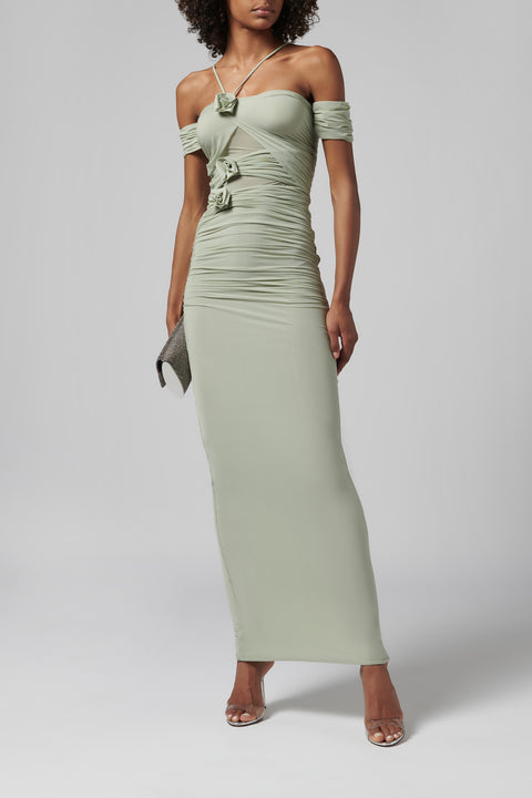 Blue Abisso Midi Dress