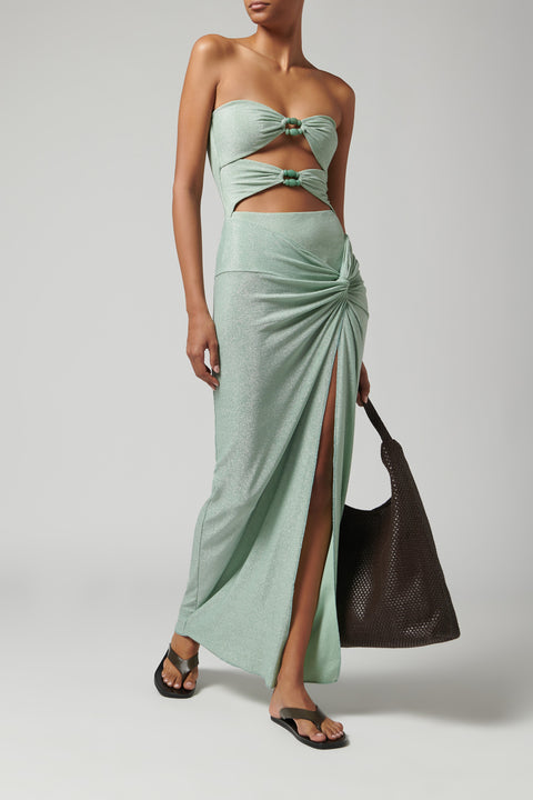 Green Gwen Midi Skirt