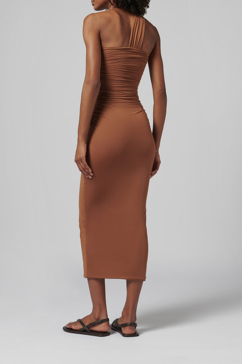 Brown Arcano Midi Dress