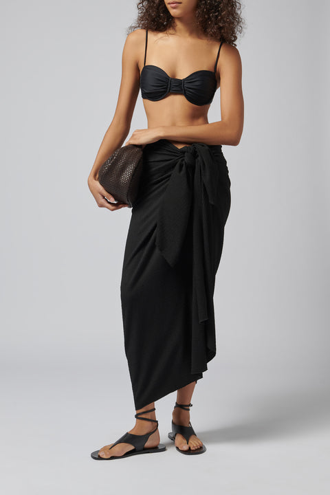 Black Nyla Long Pareo