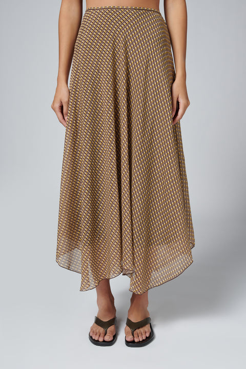 Brown Cooper Maxi Skirt