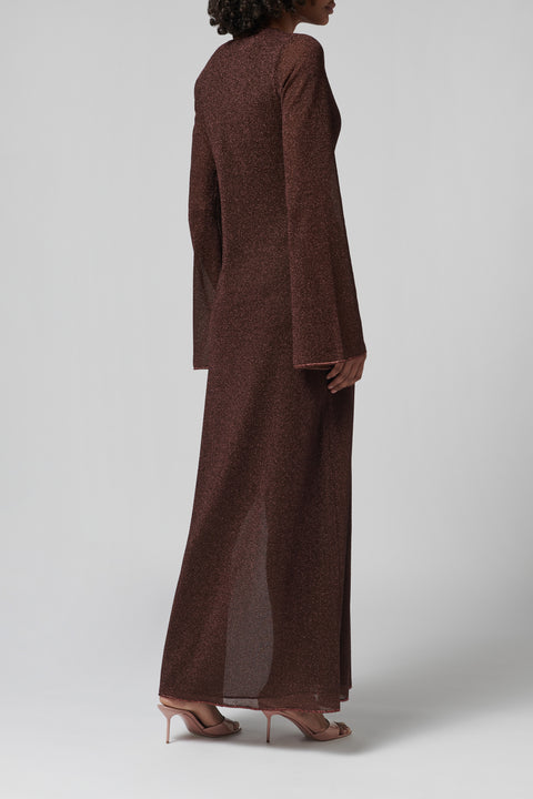 Brown Lumiere O-Long Kaftan