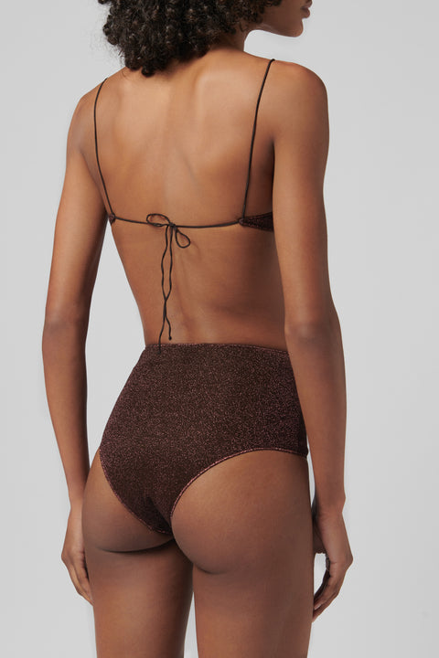 Brown  High Waisted Lumiere Bikini Set