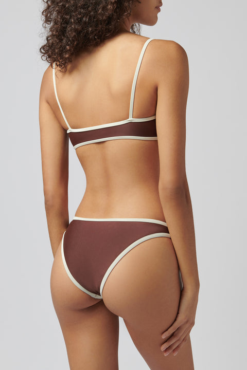 Brown Muse Scoop Bikini Top