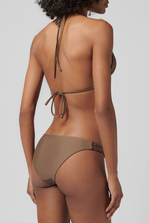 Brown Amado Beaded Bikini Bottom