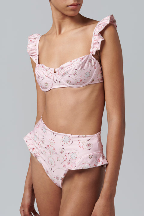 Pink Kiwi Playa Bikini Top