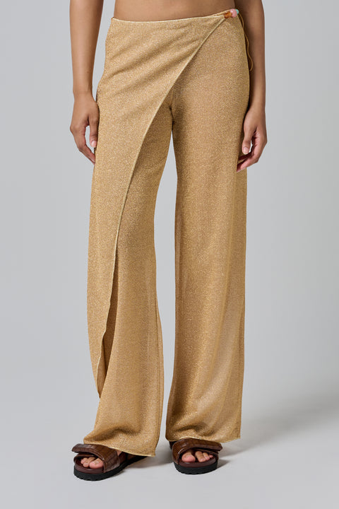 Gold Lumiere Beads Pareo Pant