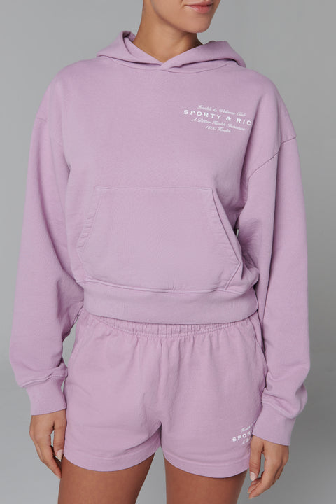 Purple Health Initiative Cropped Hoodie