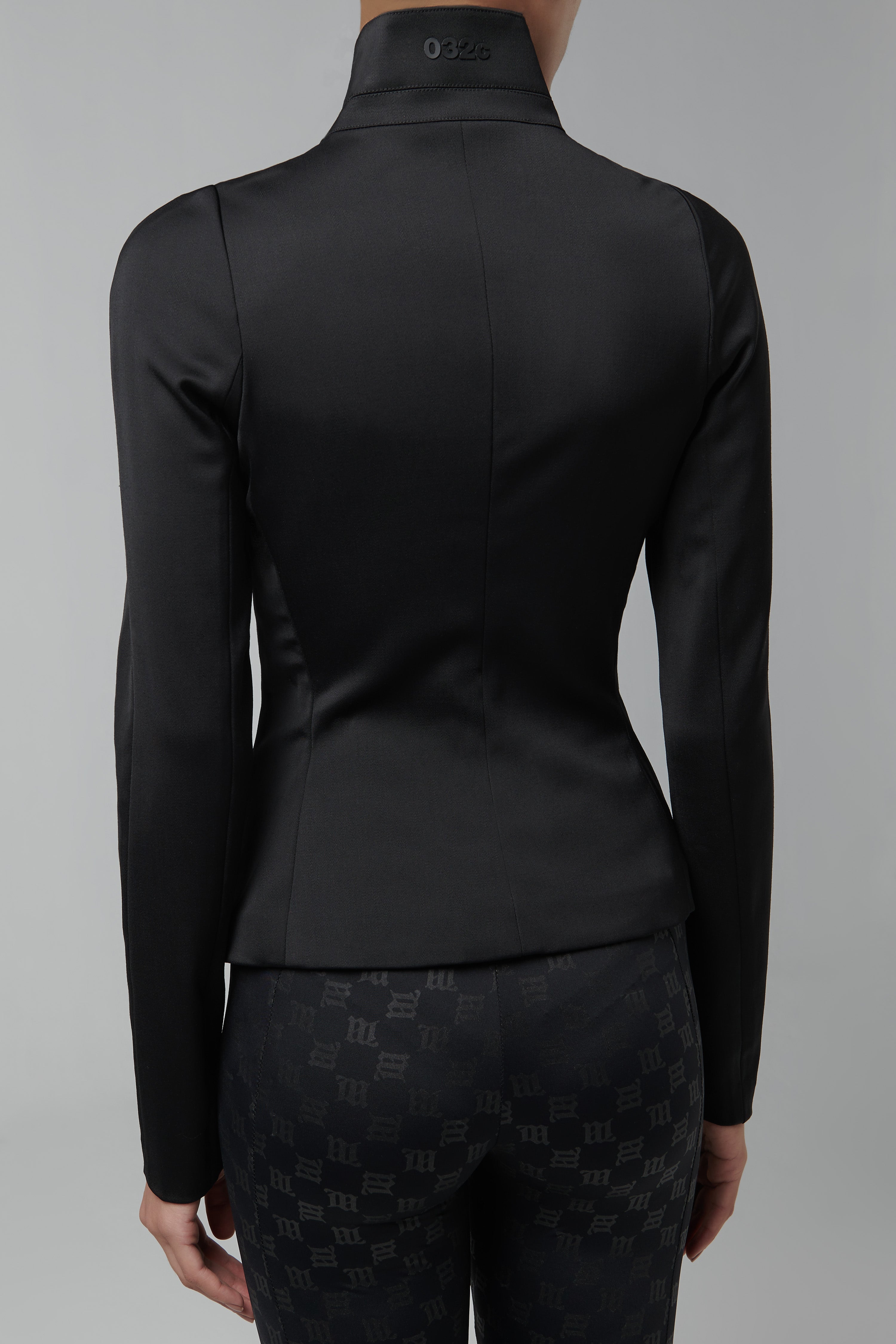 032c Black Gattaca Tight Fit Jacket - Fabric of Society