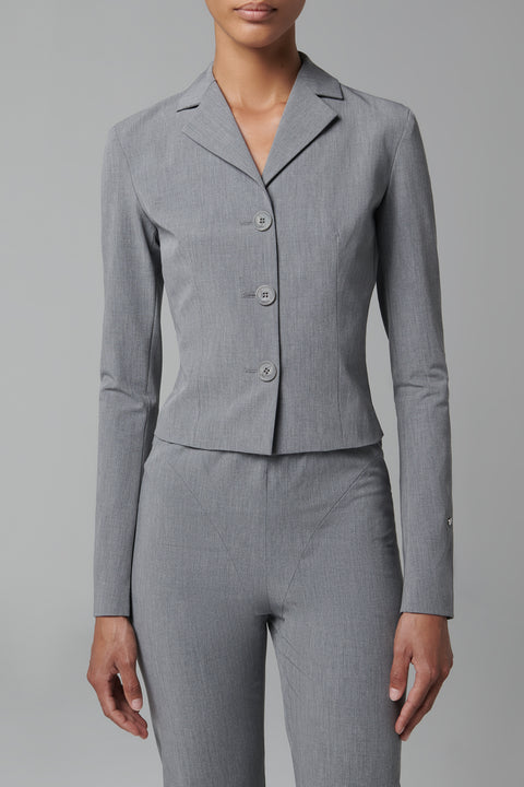Grey Wool Suit Jacket