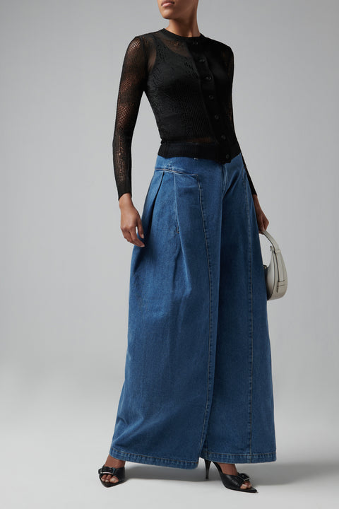 Black Fractured Cardigan