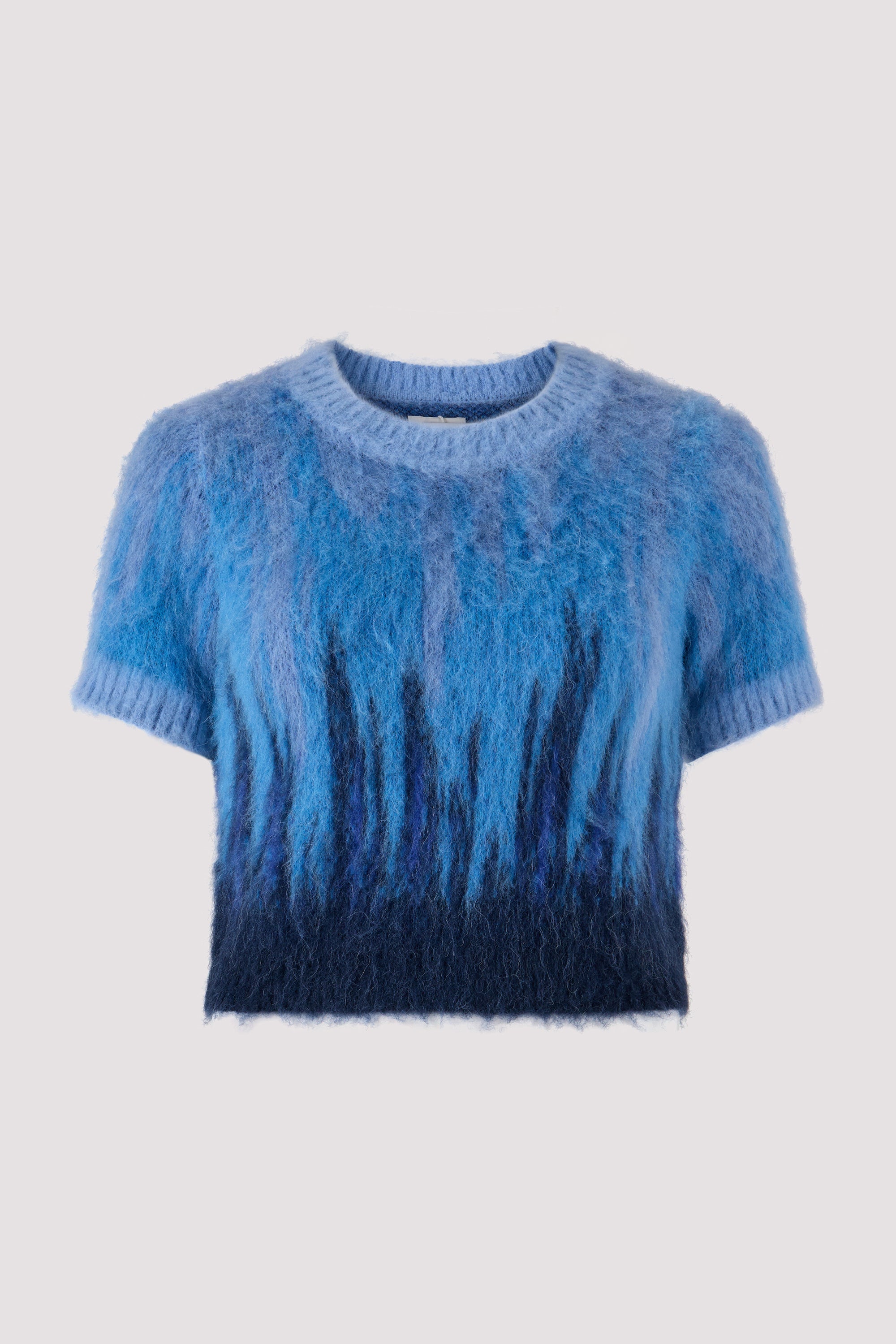 トップス feng chen wang knit Feng Chen Wang Blue Knit Cropped Graident