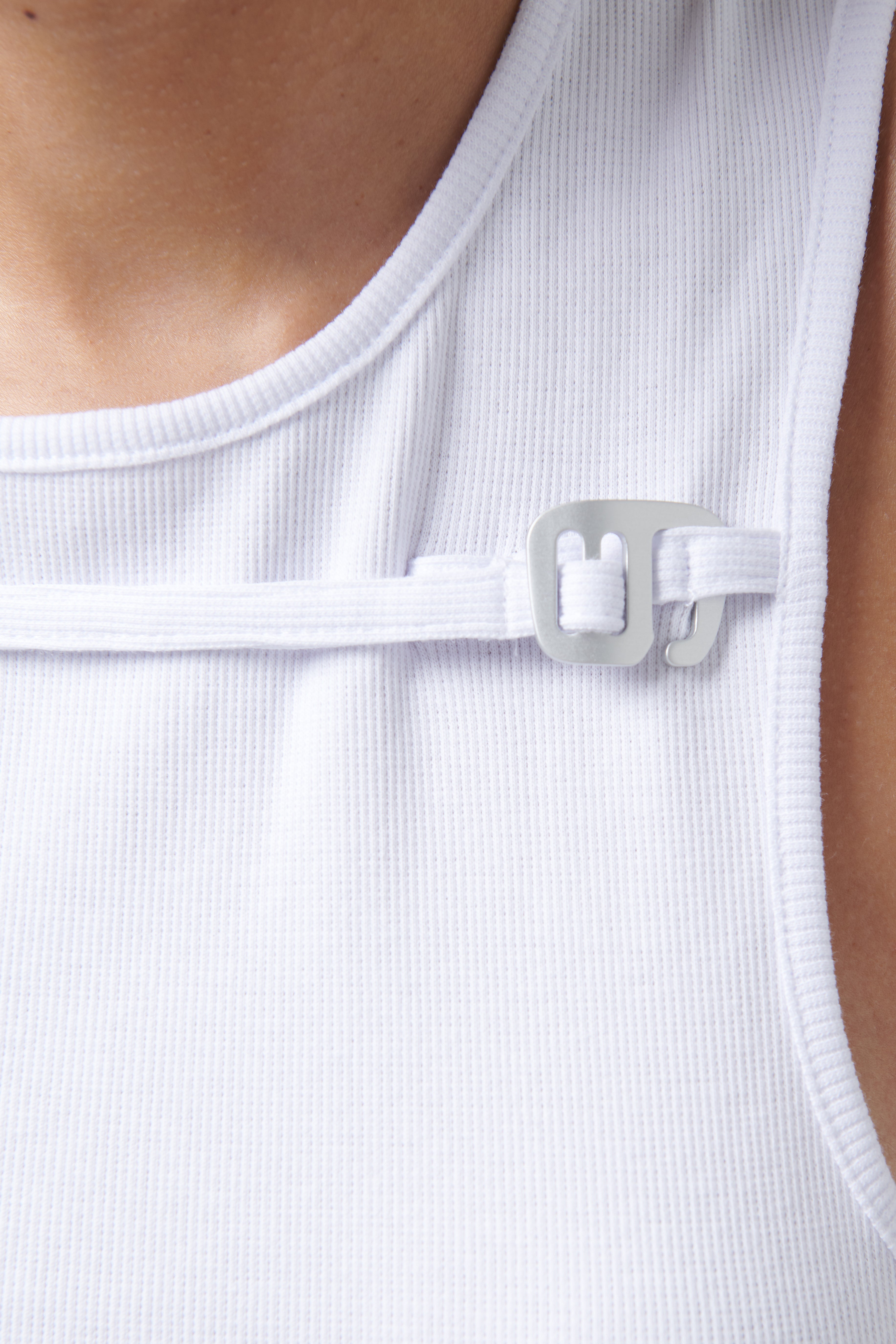 Heliot Emil White Gregaria Slinger Tank Top - Fabric of Society