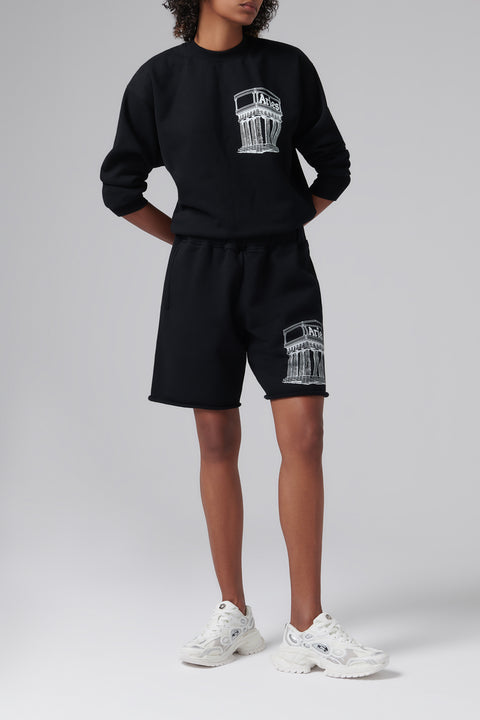 Black Temple Sweatshorts