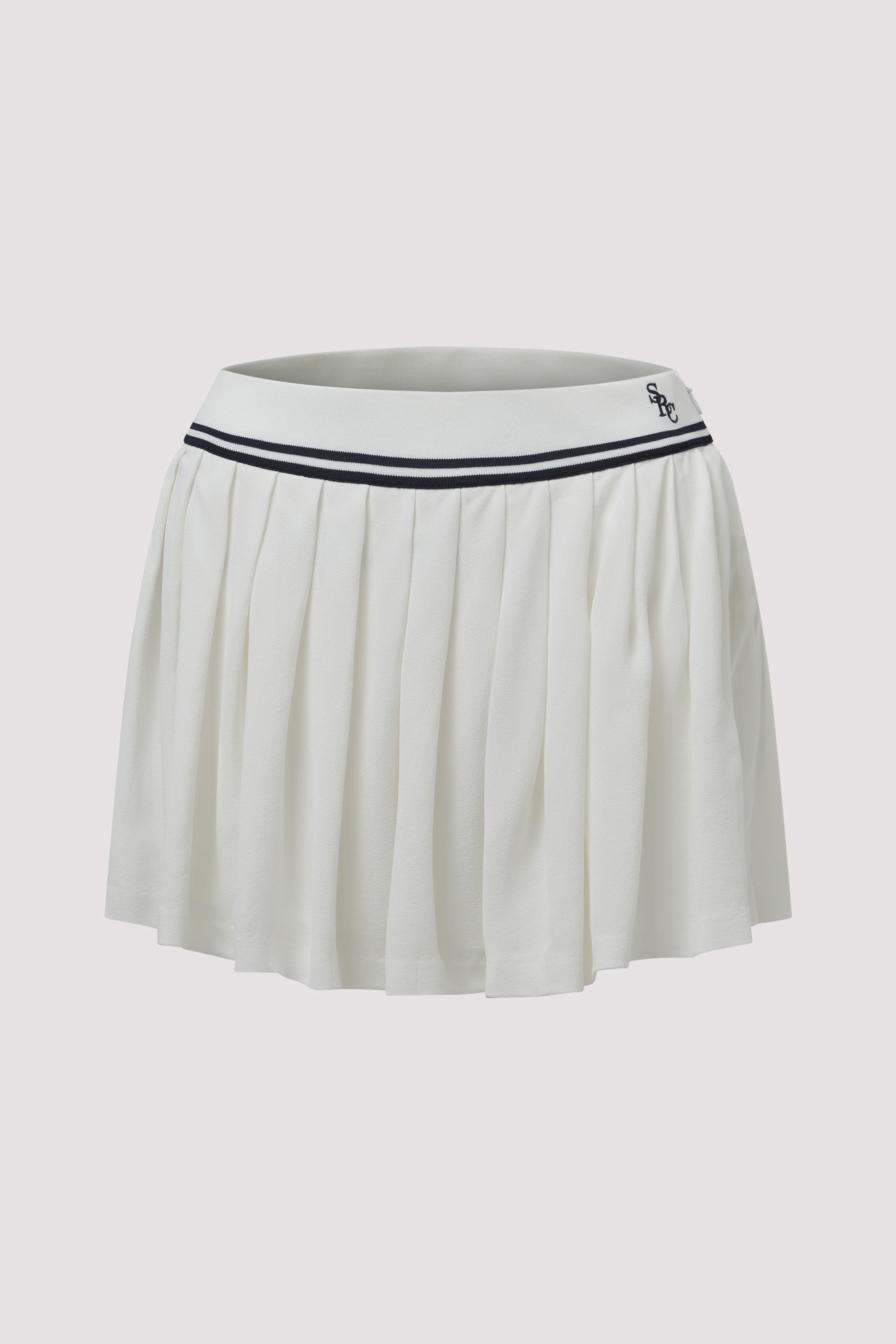 Sporty & Rich White Src Logo Abigail Skirt