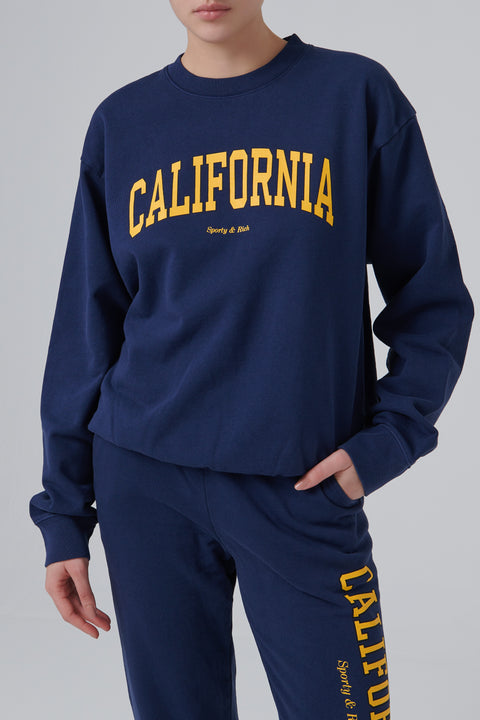 Blue California Crewneck Jumper