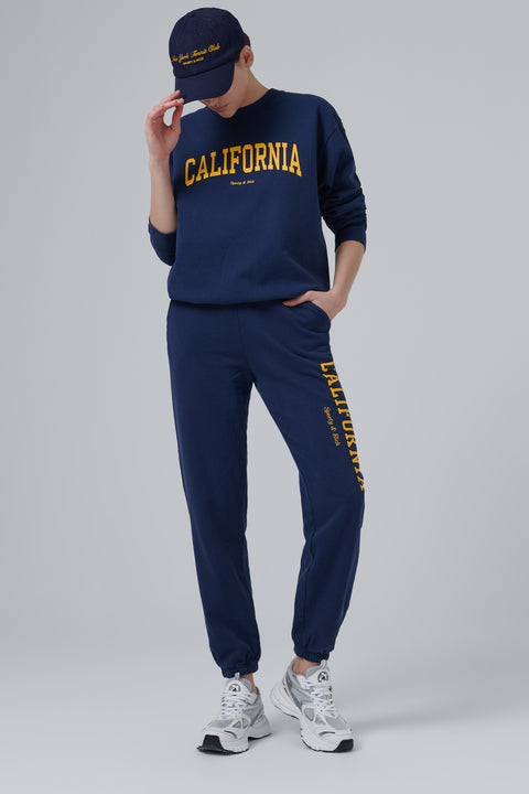 Blue California Crewneck Jumper