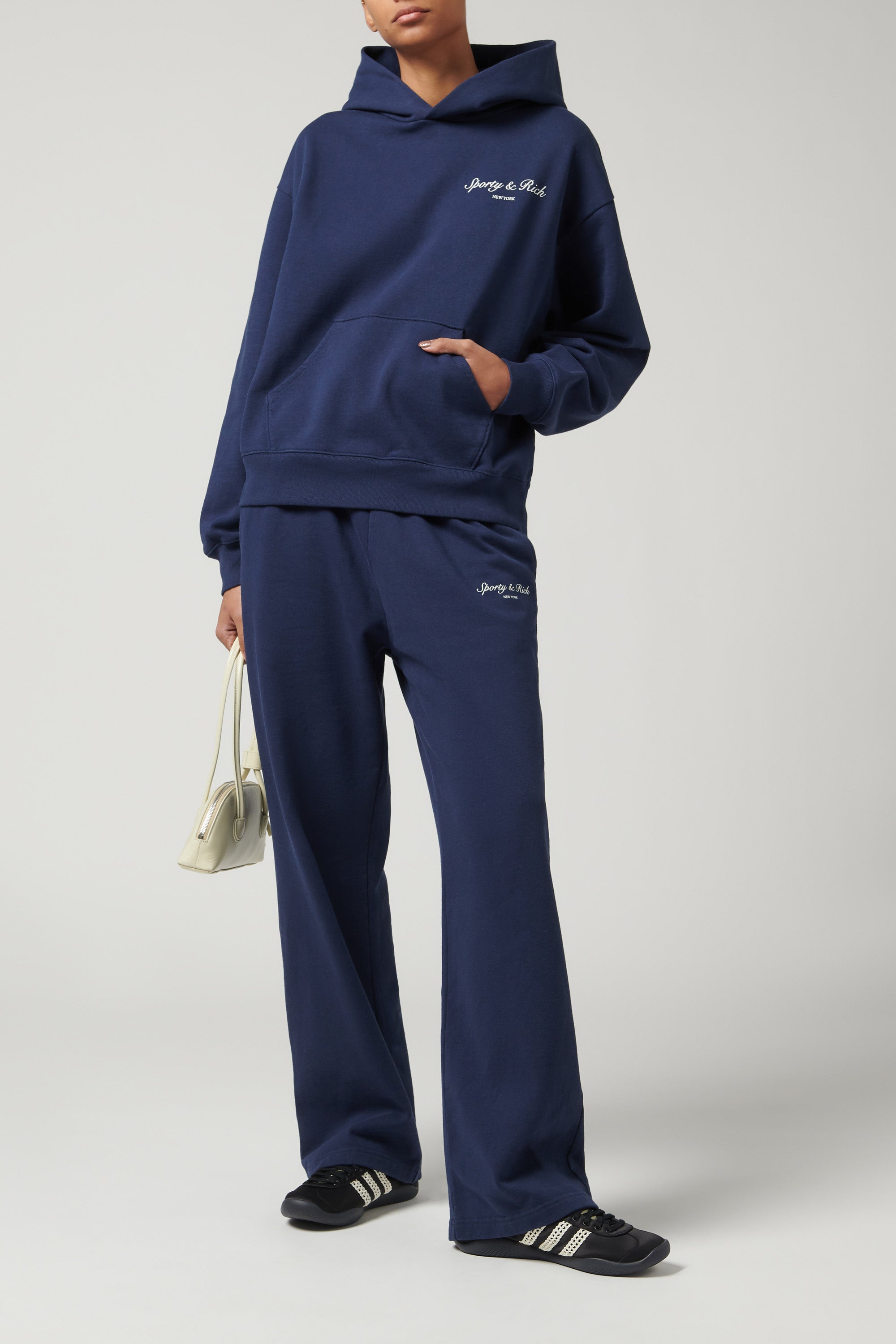 Sporty & Rich Navy Syracuse Hoodie