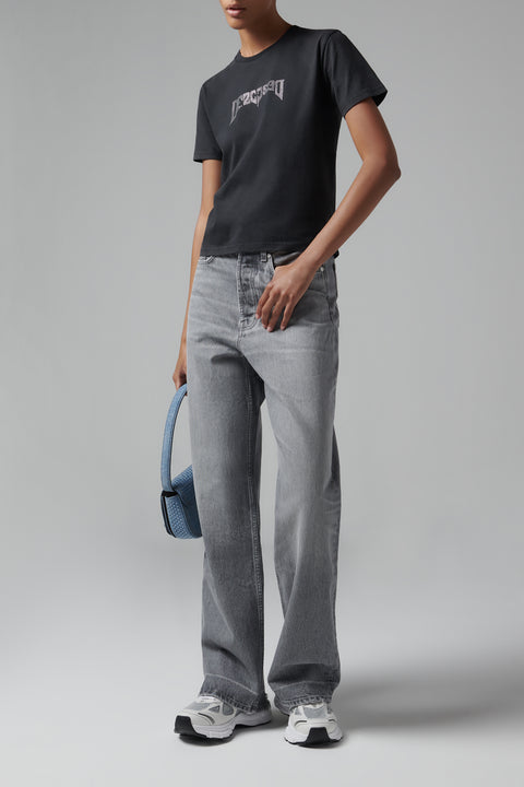 Black Rhinestone Logo T-Shirt