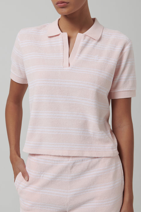 Pink Src Terry Polo