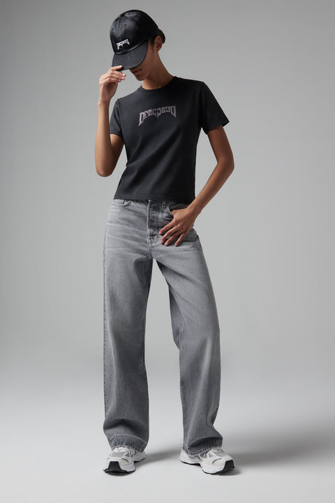 Black Embroidered Cap