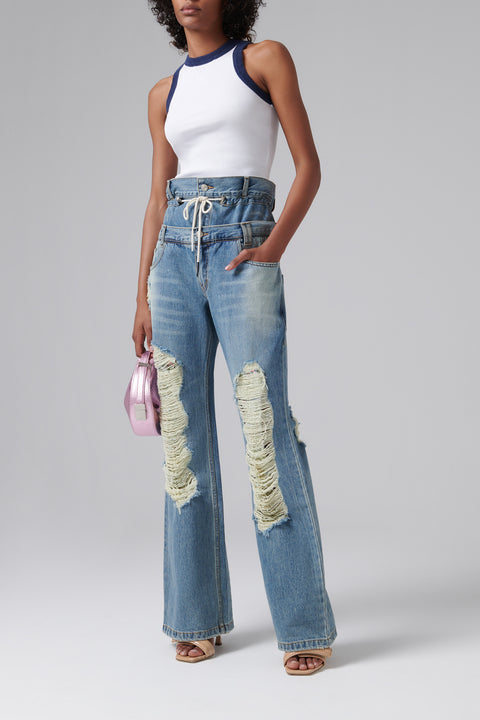 White Cotton Tank Top