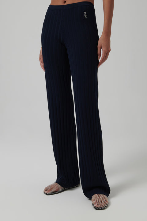 Blue Src Ribbed Pants