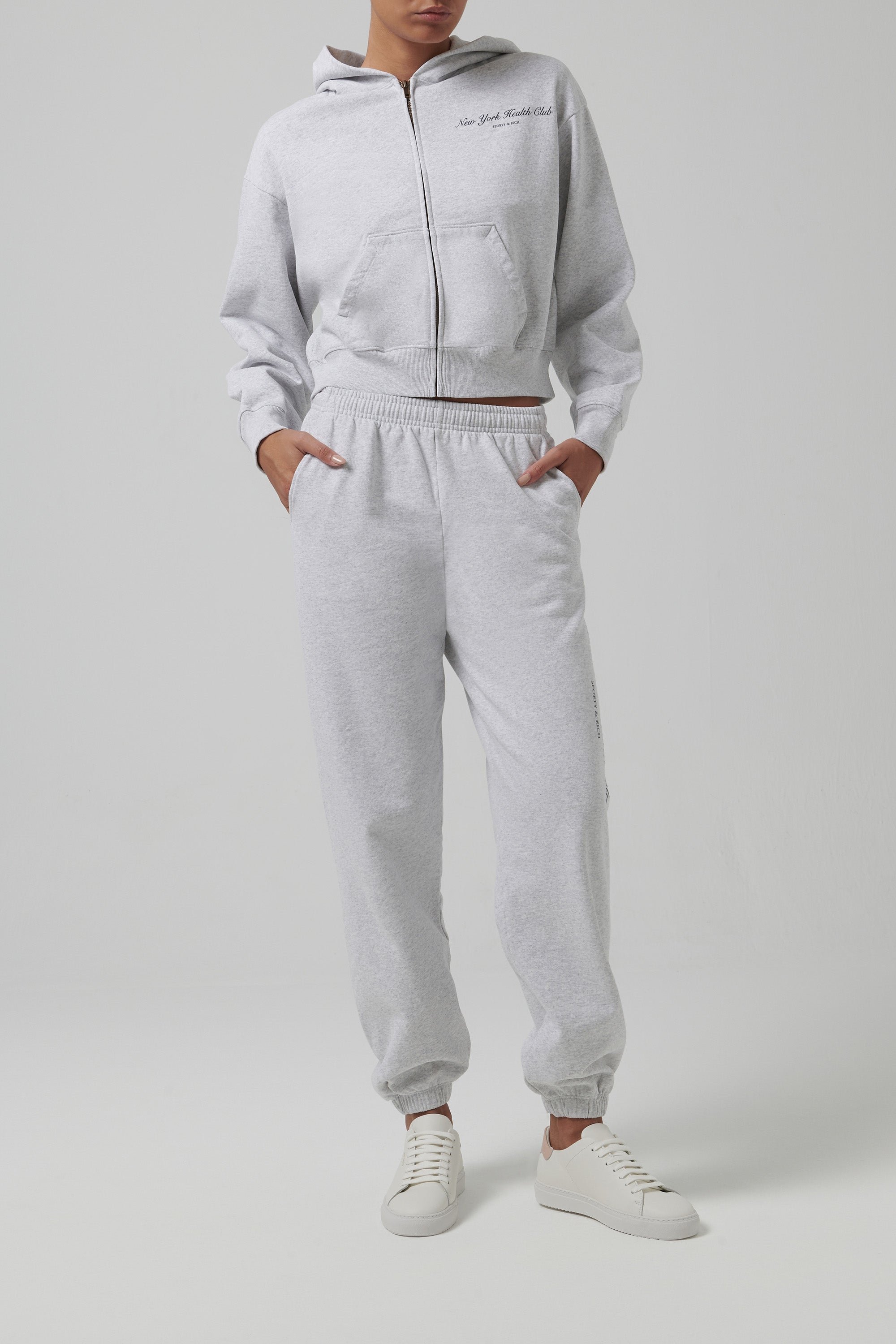 Sporty & Rich Grey Ny Health Club Sweatpants - Fabric of Society
