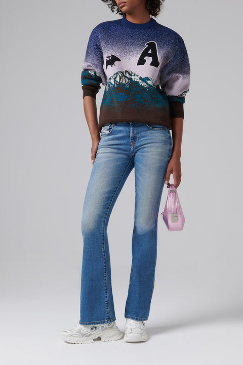 Multicoloured Crewneck Knit Jumper