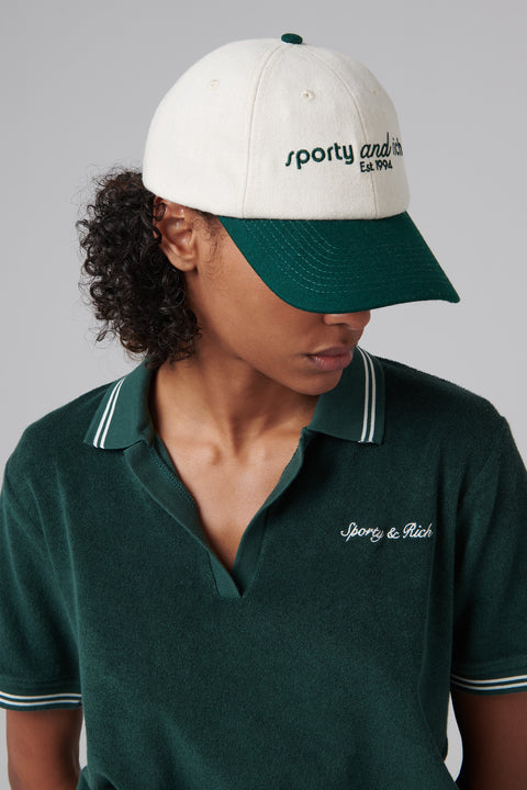 White and Green Tank Flannel Hat