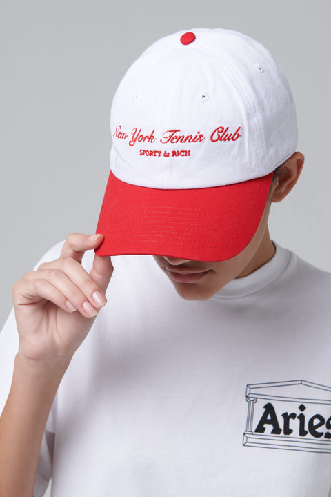 White NY Tennis Club Embroidered Hat