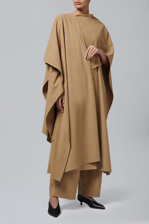 Brown Clader Two in One Cape