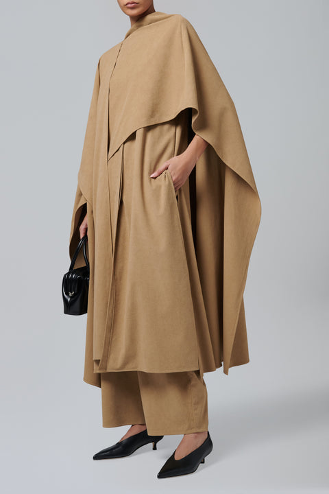 Brown Clader Two in One Cape