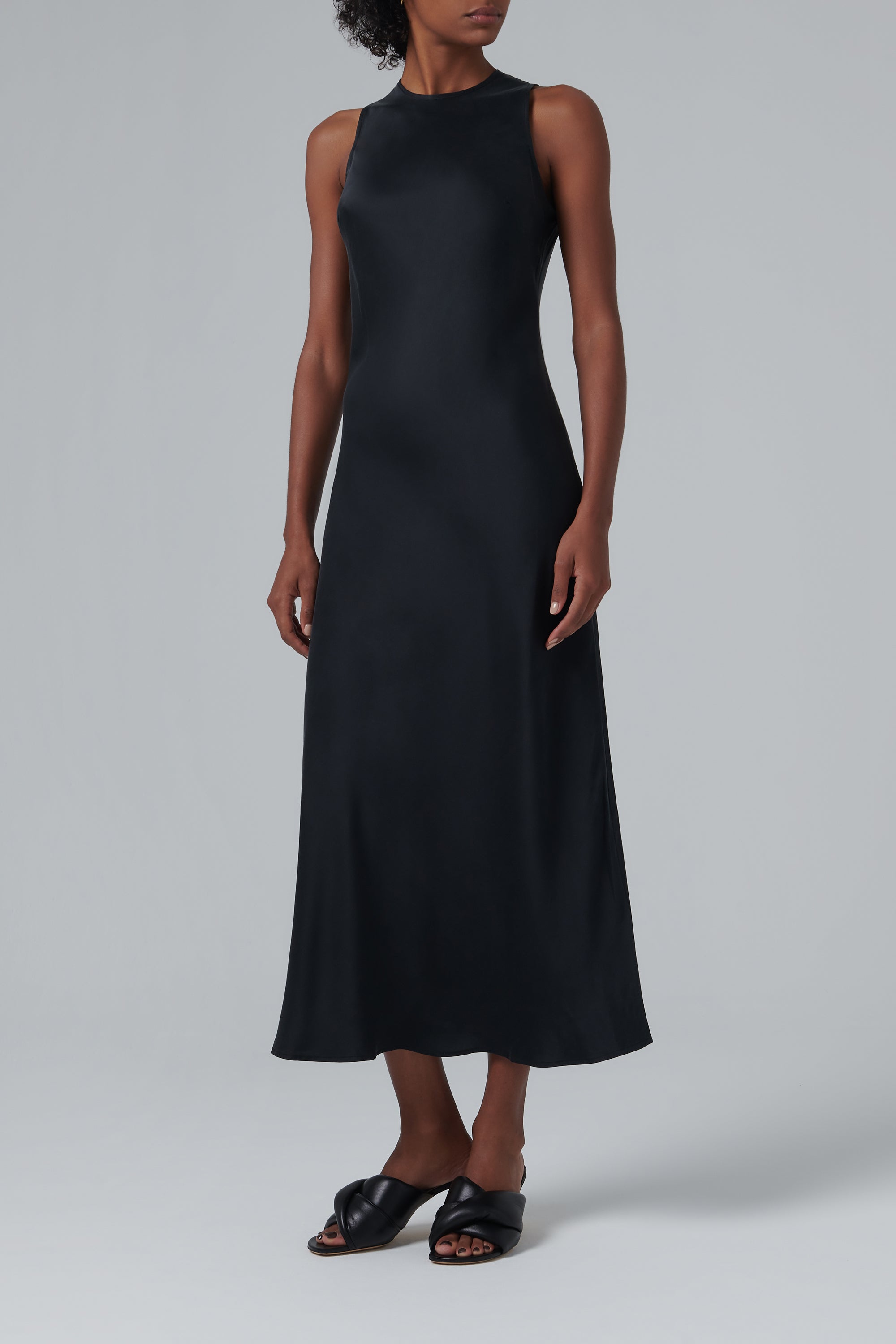 valencia formal off the shoulder wrap dress Asceno Black Valencia Silk Maxi Dress Black / L
