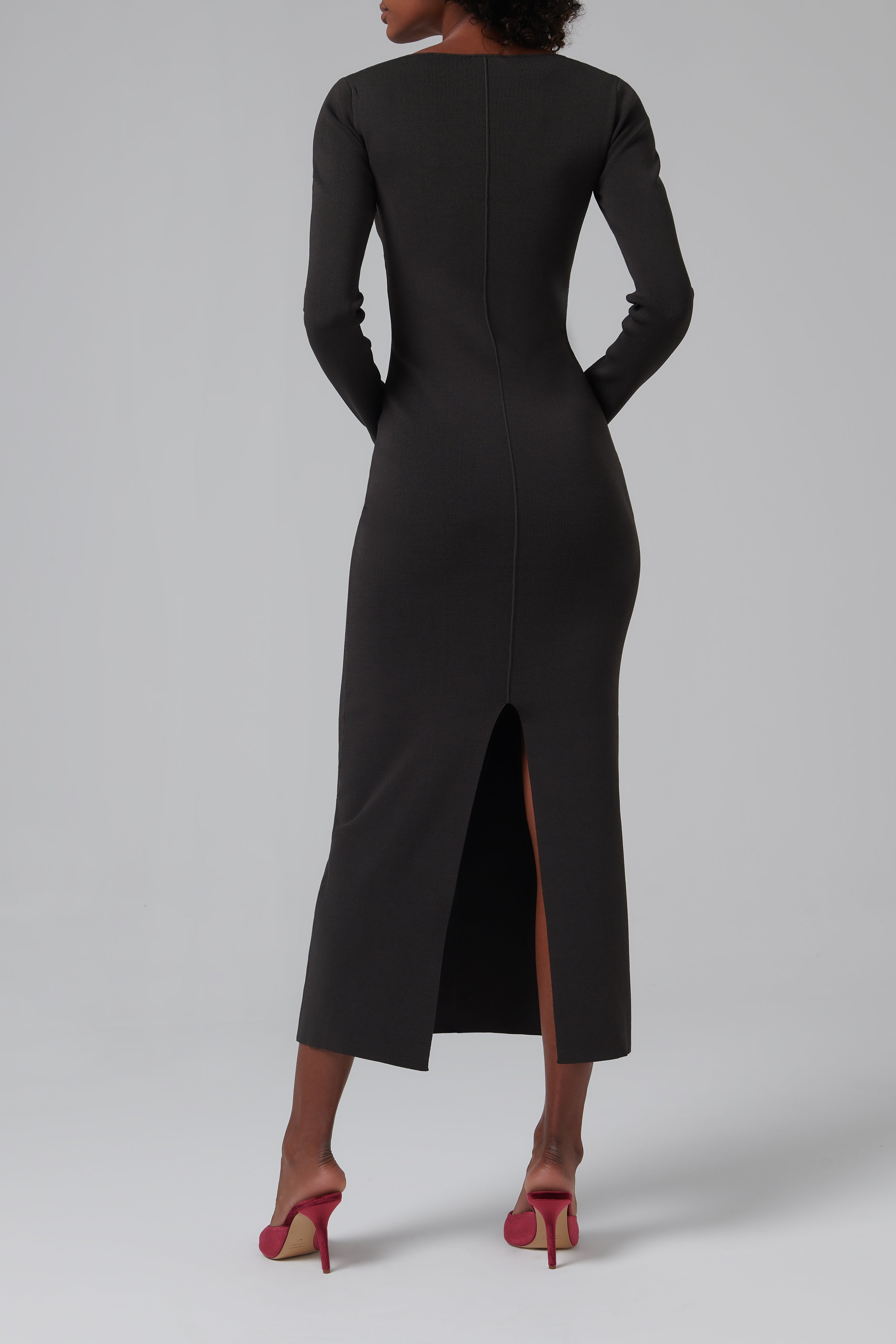 Nanushka ROUNDED SLEEVE MIDI DRESS 新品タグ付 Haylen - Seersucker Tech Chiffon Midi Dress - Polka – Nanushka