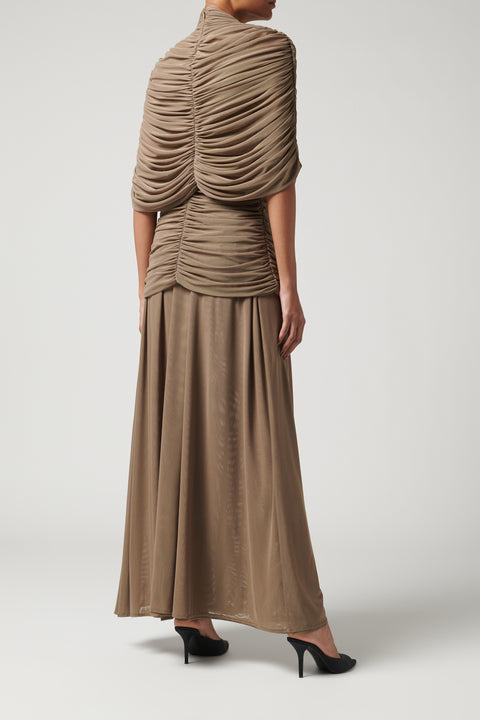 Brown Yasmina Maxi Dress