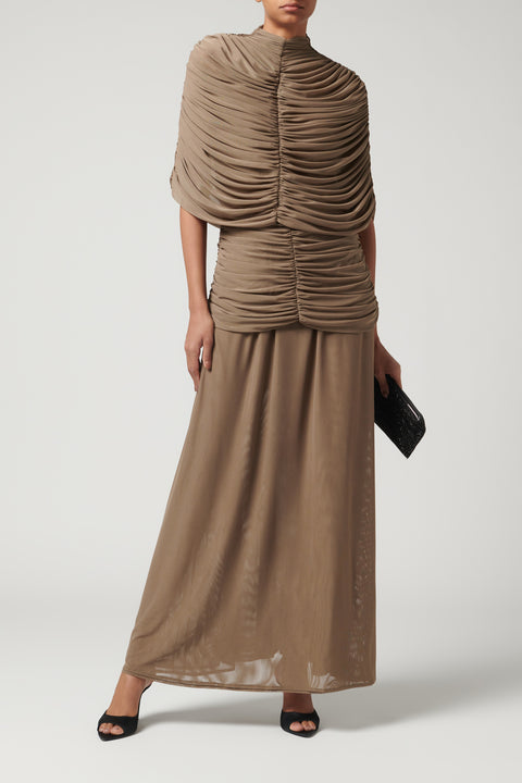 Brown Yasmina Maxi Dress