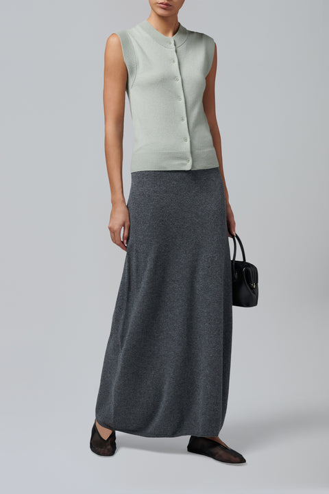 Green Moro Cashmere Knit Vest