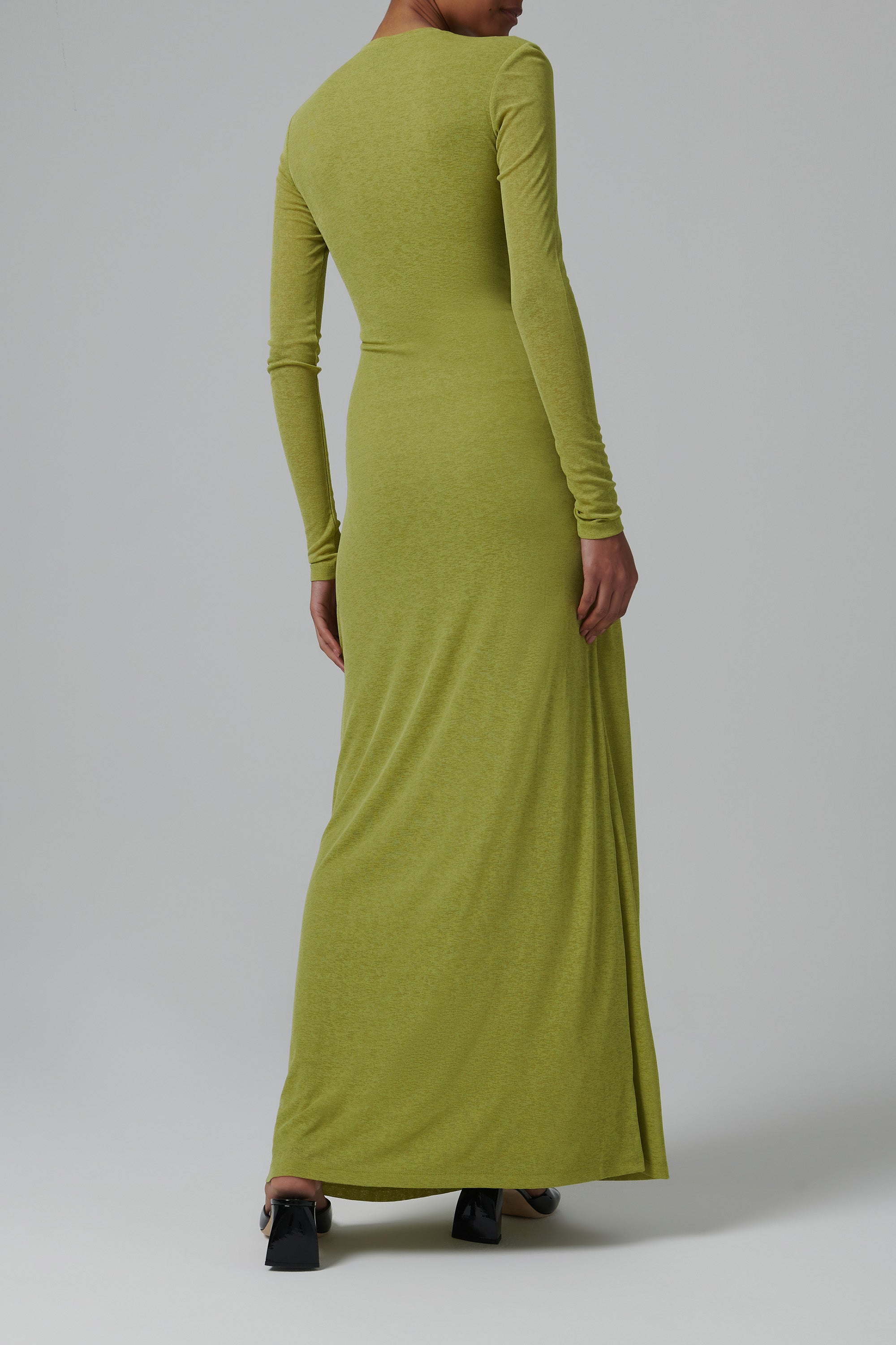 Nanushka Green Rozal Crew Neck Maxi Dress