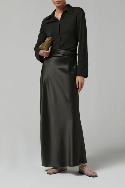 Nanushka Green Scylla Maxi Dress - Fabric of Society