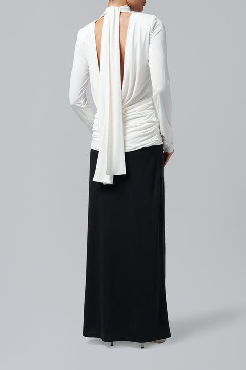 Black and White Mols Cotton Dress